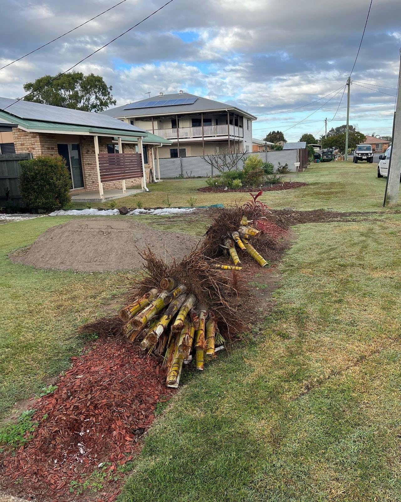 Garden clean-out before